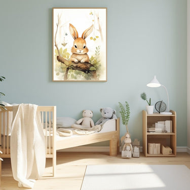 Bunny Watercolor Painting